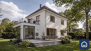 Video still: house from the garden side
